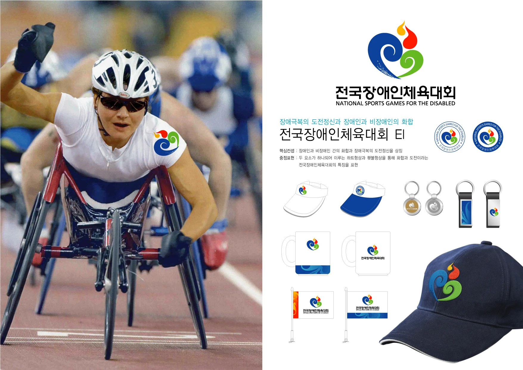 전국장애인체육대회 EI — 행사 심벌·로고 조합
