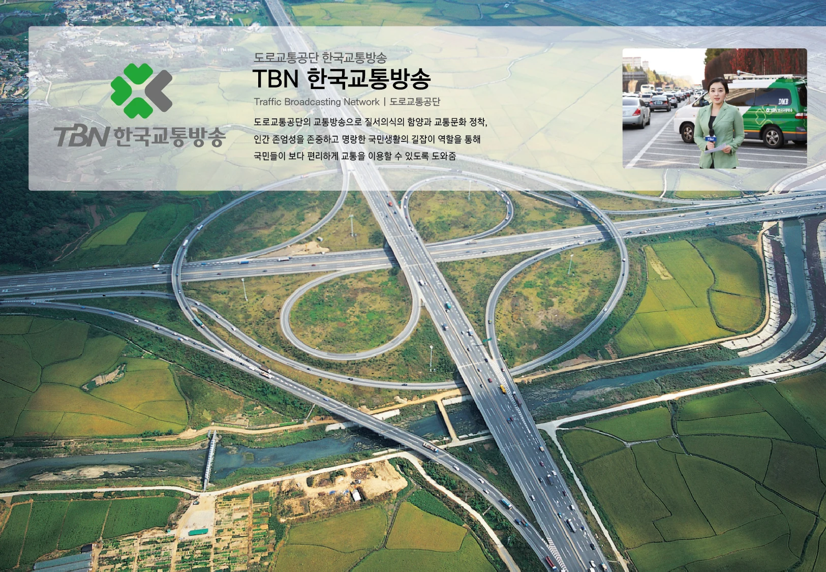 TBN 한국교통방송 CI — 심벌·로고 조합