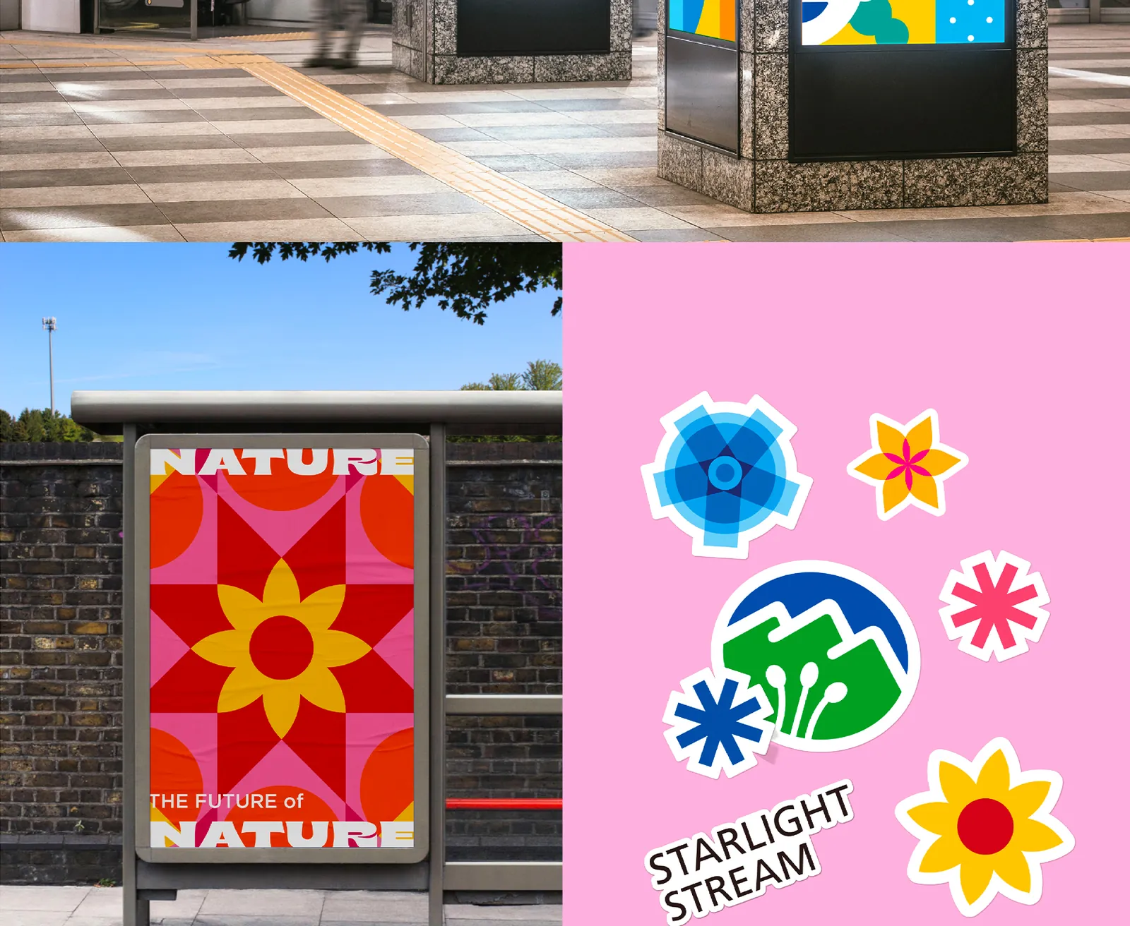 버스쉘터 'NATURE' 포스터 + 스티커